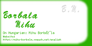 borbala mihu business card